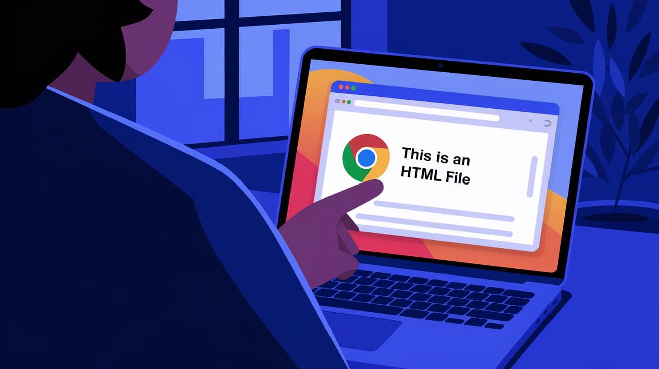 How to Open an HTML File in Chrome